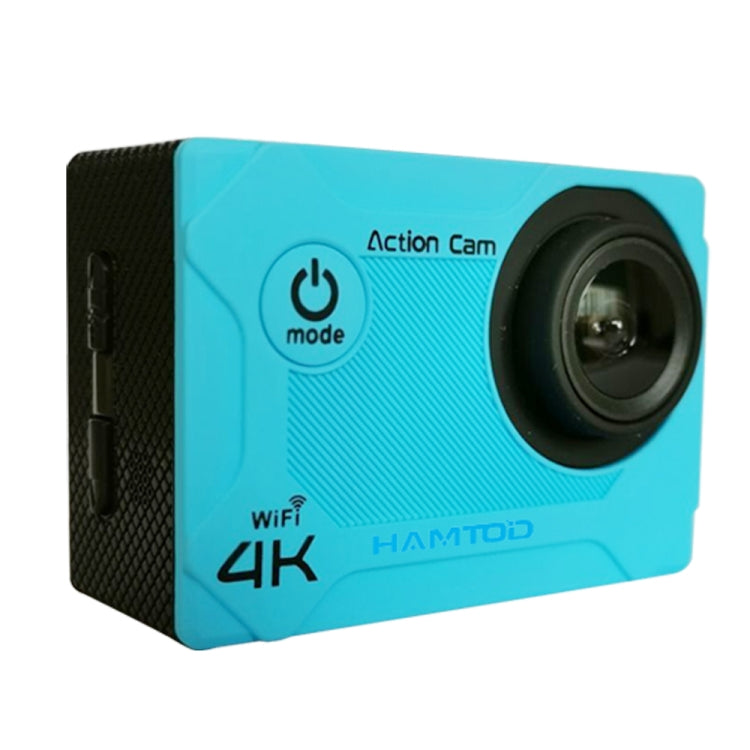 HAMTOD S9 UHD 4K WiFi  Sport Camera with Waterproof Case, Generalplus 4247, 2.0 inch LCD Screen, 170 Degree Wide Angle Lens (Blue) - DJI & GoPro Accessories by HAMTOD | Online Shopping UK | buy2fix