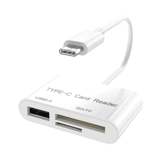 D-158 Type-C to USB SD/TF Card Reader