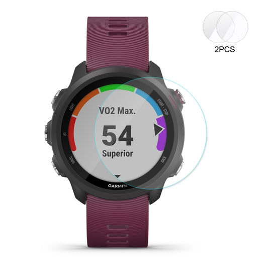 2 PCS ENKAY Hat-Prince 0.2mm 9H 2.15D Curved Edge Tempered Glass Film for Garmin Forerunner 245M by ENKAY