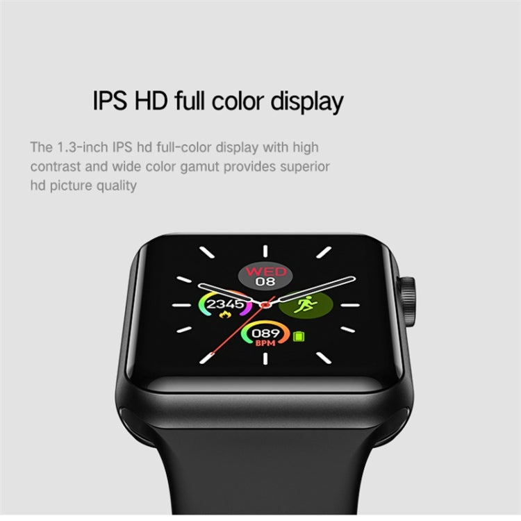 P10 1.3inch IPS Color Screen Smart Watch IP67 Waterproof,Support Call Reminder/Heart Rate Monitoring/Blood Pressure Monitoring/Sleep Monitoring(Black) - Smart Wear by buy2fix | Online Shopping UK | buy2fix