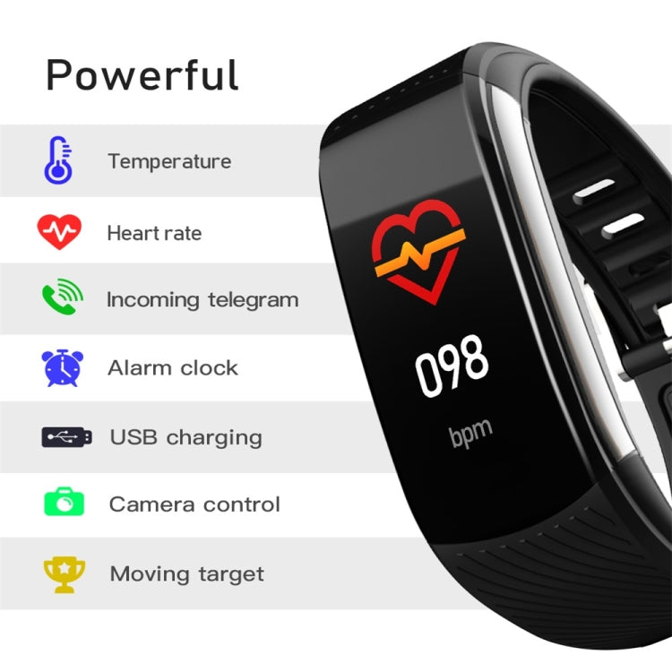 C6T 0.96inch Color Screen Smart Watch IP67 Waterproof,Support Temperature Monitoring/Heart Rate Monitoring/Blood Pressure Monitoring/Sleep Monitoring(White) - Smart Wear by buy2fix | Online Shopping UK | buy2fix