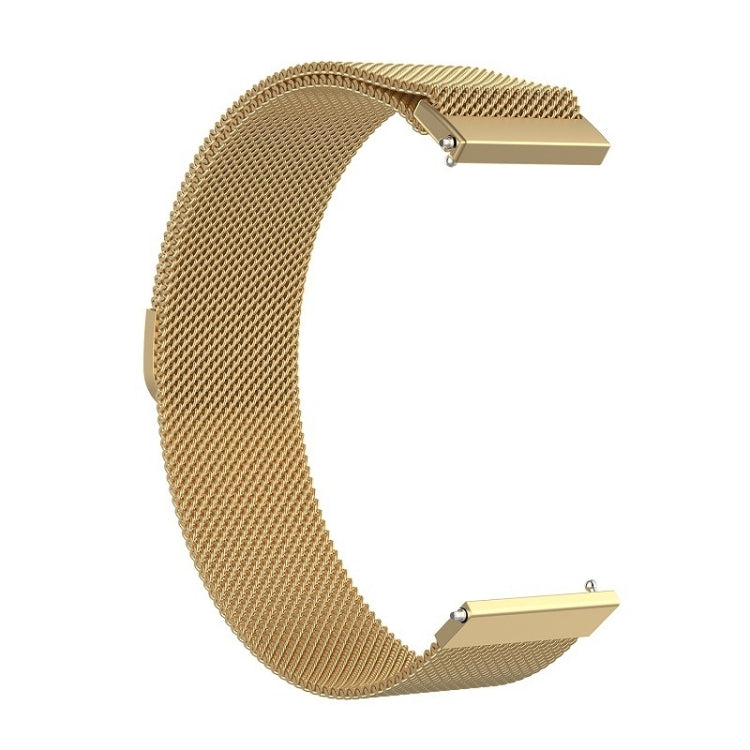 18mm Milan Stainless Steel Mesh Watch Band(Gold) by buy2fix