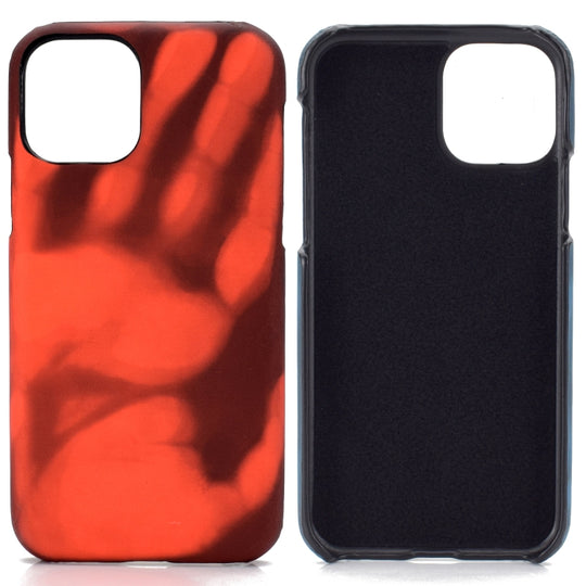 For Samsung Galaxy A81/Note 10 Lite Paste Skin + PC Thermal Sensor Discoloration Protective Back Cover Case(Black to Red)