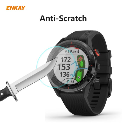 For Garmin Approach S62 ENKAY Hat-Prince 0.2mm 9H 2.15D Curved Edge Tempered Glass Screen Protector  Watch Film - Screen Protector by ENKAY | Online Shopping UK | buy2fix