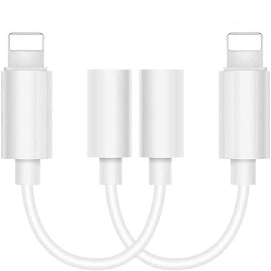 Zs-kl21836 2 PCS 8 Pin to 3.5mm Earphone Adapter Audio Adapter, Support All iOS System