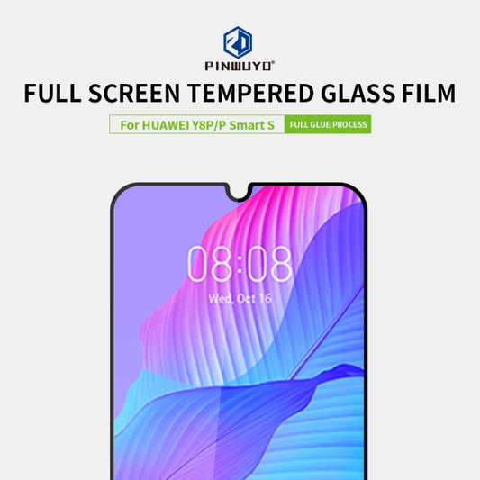For Huawei Y8P / P smart S PINWUYO 9H 2.5D Full Screen Tempered Glass Film(Black) by PINWUYO