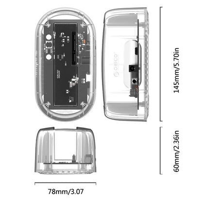 ORICO 6139C3-G2 3.5 inch Transparent USB3.1 Gen2 Type-C Hard Drive Dock - HDD Enclosure by ORICO | Online Shopping UK | buy2fix