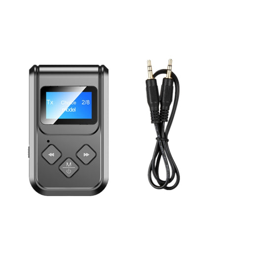 T15 2 in 1 Bluetooth 5.0 Music Receiver Transmitter with Screen by buy2fix