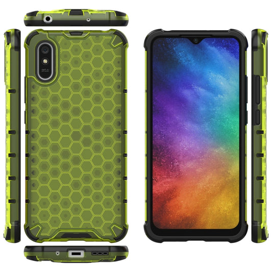 For Xiaomi Redmi 9A Shockproof Honeycomb PC + TPU Case(Green) by buy2fix