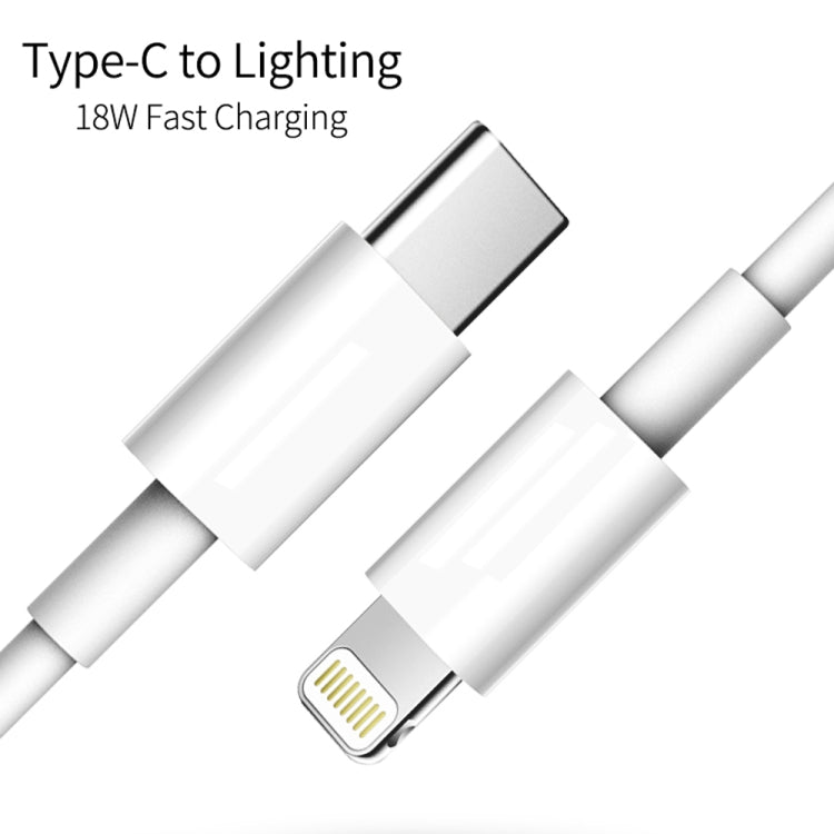 SDC-18W 18W PD 3.0 Type-C / USB-C + QC 3.0 USB Dual Fast Charging Universal Travel Charger with Type-C / USB-C to 8 Pin Fast Charging Data Cable, US Plug - Apple Accessories by buy2fix | Online Shopping UK | buy2fix