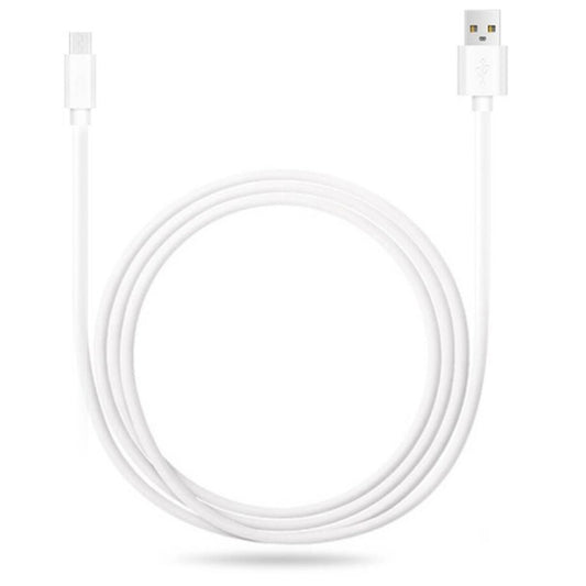 2.4A USB Male to Micro USB Male Interface Charge Cable, Length: 1m(White) by buy2fix