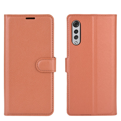 For LG Velvet Litchi Texture Horizontal Flip Protective Case with Holder & Card Slots & Wallet(Brown) - Mobile Accessories by buy2fix | Online Shopping UK | buy2fix