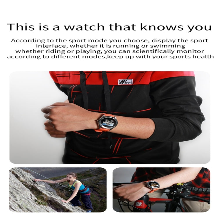 Y10 1.54inch Color Screen Smart Watch IP68 Waterproof,Support Heart Rate Monitoring/Blood Pressure Monitoring/Blood Oxygen Monitoring/Sleep Monitoring(Orange) - Smart Wear by buy2fix | Online Shopping UK | buy2fix