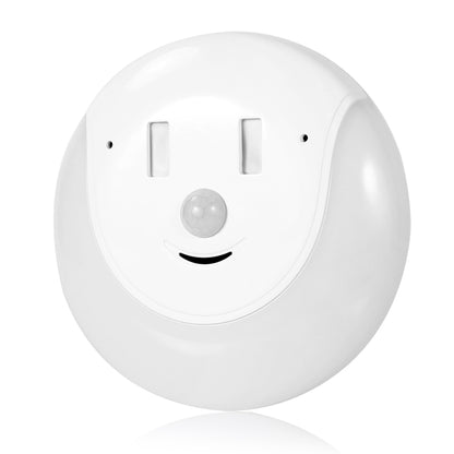 USB Charging Light & Human Body Sensing Control Smile Magnetic Night Light(Warm white light) by buy2fix