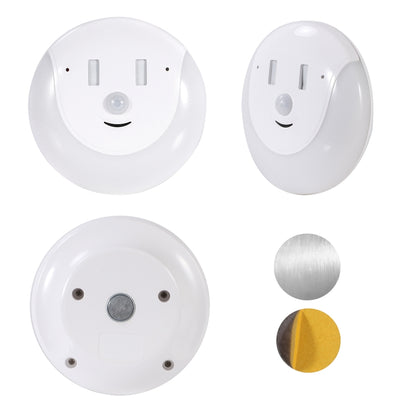 USB Charging Light & Human Body Sensing Control Smile Magnetic Night Light(Warm white light) by buy2fix