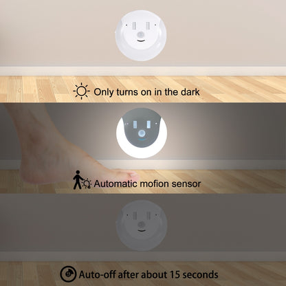 USB Charging Light & Human Body Sensing Control Smile Magnetic Night Light(Warm white light) by buy2fix