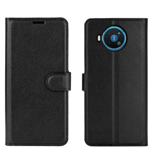 For Nokia 8.3 5G Litchi Texture Horizontal Flip Protective Case with Holder & Card Slots & Wallet(Black) by buy2fix