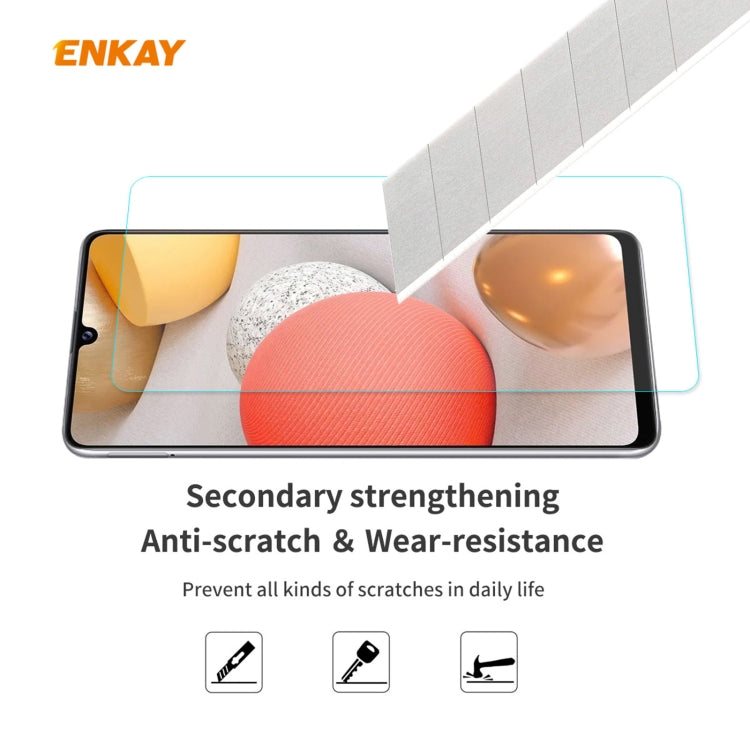 For Samsung Galaxy A42 5G ENKAY Hat-Prince 0.26mm 9H 2.5D Curved Edge Tempered Glass Film - Samsung Accessories by ENKAY | Online Shopping UK | buy2fix