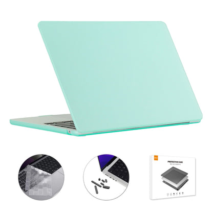 For MacBook Air 13.6 2022 A2681 US Version ENKAY 3 in 1 Matte Laptop Case with TPU Keyboard Film / Anti-dust Plugs (Green) - MacBook Air Cases by ENKAY | Online Shopping UK | buy2fix