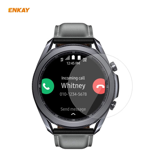 For Samsung Galaxy Watch3 45mm 2 PCS ENKAY Hat-Prince Clear HD PET Screen Protector Film by ENKAY