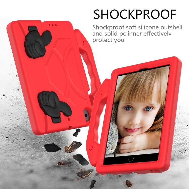 For iPad Mini 5/4/3/2/1 EVA Material Children Flat Anti Falling Cover Protective Shell With Thumb Bracket(Red) - Apple Accessories by buy2fix | Online Shopping UK | buy2fix