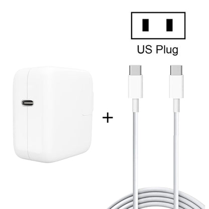 2 in 1 PD3.0 30W USB-C / Type-C Travel Charger with Detachable Foot + PD3.0 3A USB-C / Type-C to USB-C / Type-C Fast Charge Data Cable Set, Cable Length: 2m, US Plug - Mobile Accessories by buy2fix | Online Shopping UK | buy2fix