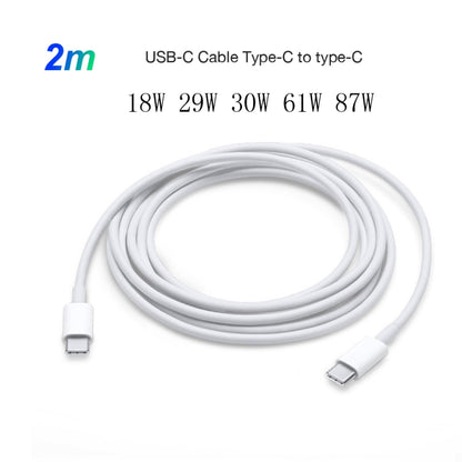 2 in 1 PD 30W USB-C / Type-C + 3A PD 3.0 USB-C / Type-C to USB-C / Type-C Fast Charge Data Cable Set, Cable Length: 2m, EU Plug - Mobile Accessories by buy2fix | Online Shopping UK | buy2fix