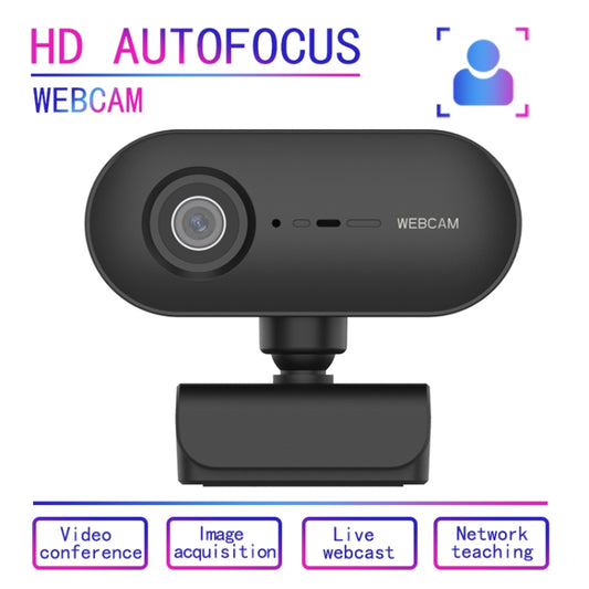 C7 1080PHD Autofocus 360-Degrees Rotation Lens Live Broadcast USB Driver-free WebCamera with Mic by buy2fix