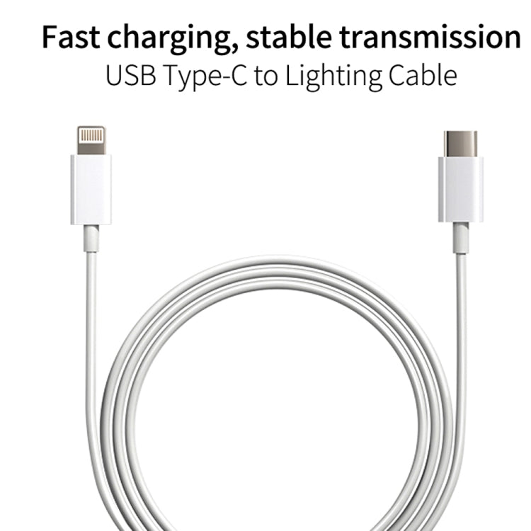 SDC-20W 2 in 1 PD 20W USB-C / Type-C Travel Charger + 3A PD3.0 USB-C / Type-C to 8 Pin Fast Charge Data Cable Set, Cable Length: 1m, US Plug - Mobile Accessories by buy2fix | Online Shopping UK | buy2fix