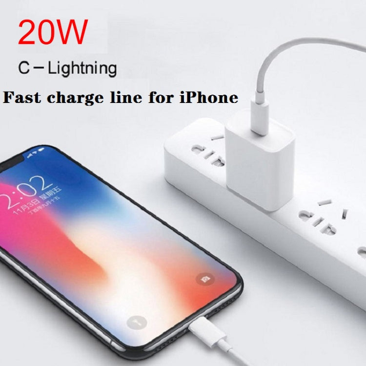 SDC-20W 2 in 1 PD 20W USB-C / Type-C Travel Charger + 3A PD3.0 USB-C / Type-C to 8 Pin Fast Charge Data Cable Set, Cable Length: 1m, EU Plug - Mobile Accessories by buy2fix | Online Shopping UK | buy2fix