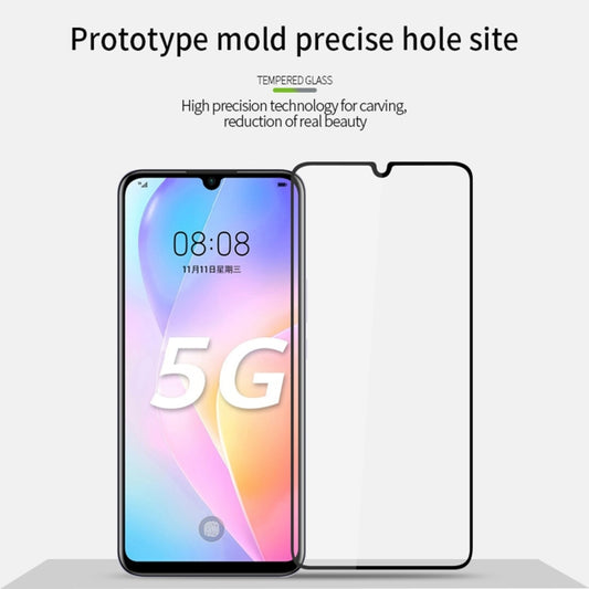 For Huawei Nova 8 SE PINWUYO 9H 2.5D Full Screen Tempered Glass Film(Black) by PINWUYO