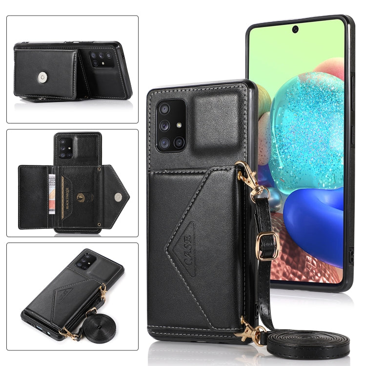 For Samsung Galaxy S20 FE Multi-functional Cross-body Card Bag TPU+PU Back Cover Case with Holder & Card Slot & Wallet(Black) - Samsung Accessories by buy2fix | Online Shopping UK | buy2fix