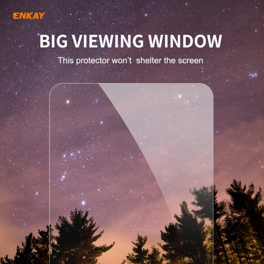 For Huawei P Smart 2021 2 PCS ENKAY Hat-Prince 0.26mm 9H 2.5D Curved Edge Tempered Glass Film by PINWUYO