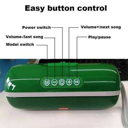 T&G TG183 TWS Mini Wireless Bluetooth Speaker, Supports AUX / USB 2.0 / FM / 32GB TF Card or Micro SD Card(Green) - Mini Speaker by T&G | Online Shopping UK | buy2fix