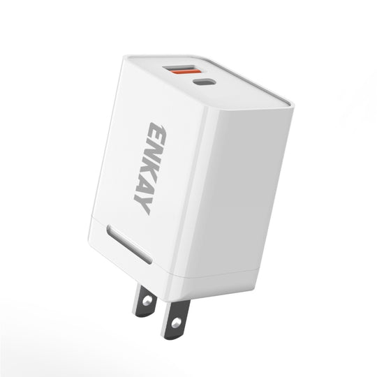 ENKAY Hat-Prince U033 18W 3A PD+QC 3.0 Fast Charging Travel Charger Power Adapter, US Plug
