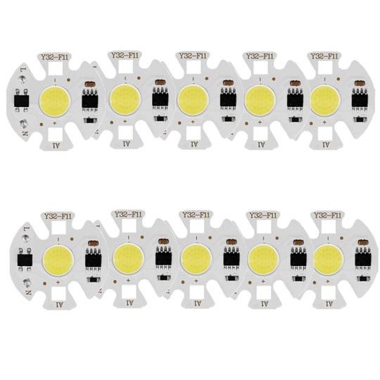 10 PCS COB LED Light Chip AC 220V LED Bulb Light Intelligent IC Driver Bulb Light DIY Spotlight Downlight Chip Outdoor Flood Light(10W(Cold White))