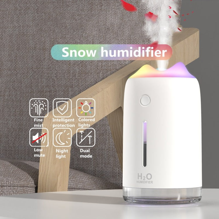 Snow Mountain Simple Mini Home Silent Bedroom Student Dormitory Office Portable USB Wireless Persistent Air Humidifier(green) - Home & Garden by buy2fix | Online Shopping UK | buy2fix