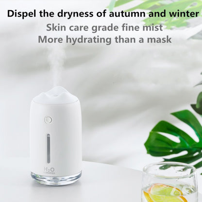 Snow Mountain Simple Mini Home Silent Bedroom Student Dormitory Office Portable USB Wireless Persistent Air Humidifier(green) - Home & Garden by buy2fix | Online Shopping UK | buy2fix