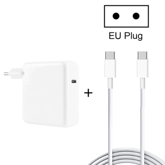 PD-96W 96W PD USB-C / Type-C Laptop Adapter + 2m 5A USB-C / Type-C to USB-C / Type-C Fast Charging Cable for MacBook Pro, Plug Size:EU Plug - Cable & Adapter by buy2fix | Online Shopping UK | buy2fix
