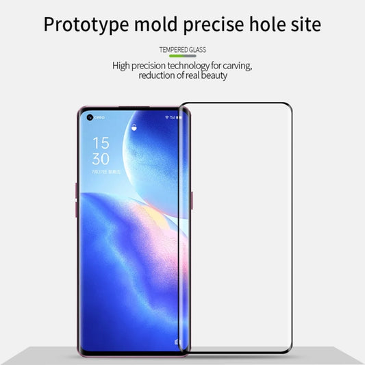For OPPO Reno5 Pro PINWUYO 9H 3D Hot Bending Tempered Glass Film(Black) by PINWUYO