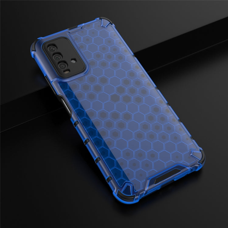 For Xiaomi Redmi 9T  Shockproof Honeycomb PC + TPU Case(Blue) - Xiaomi Accessories by buy2fix | Online Shopping UK | buy2fix