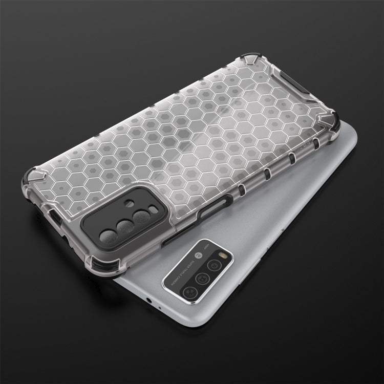 For Xiaomi Redmi 9T  Shockproof Honeycomb PC + TPU Case(White) - Xiaomi Accessories by buy2fix | Online Shopping UK | buy2fix