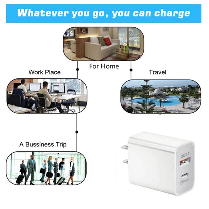 SDC-18W 18W PD + QC 3.0 USB Dual Fast Charging Universal Travel Charger, AU Plug - Mobile Accessories by buy2fix | Online Shopping UK | buy2fix