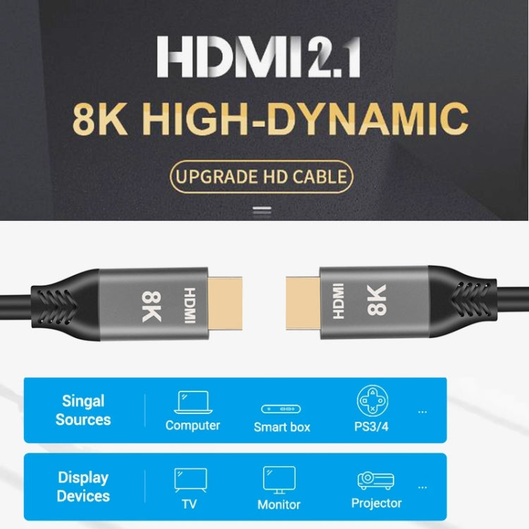 HDMI2.1 8K 120Hz High Dynamic HD Cable, Cable Length: 1m -  by buy2fix | Online Shopping UK | buy2fix