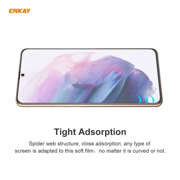 For Samsung Galaxy S21 5G 10 PCS ENKAY Hat-Prince 0.1mm 3D Full Screen Protector Explosion-proof Hydrogel Film - Mobile Accessories by ENKAY | Online Shopping UK | buy2fix