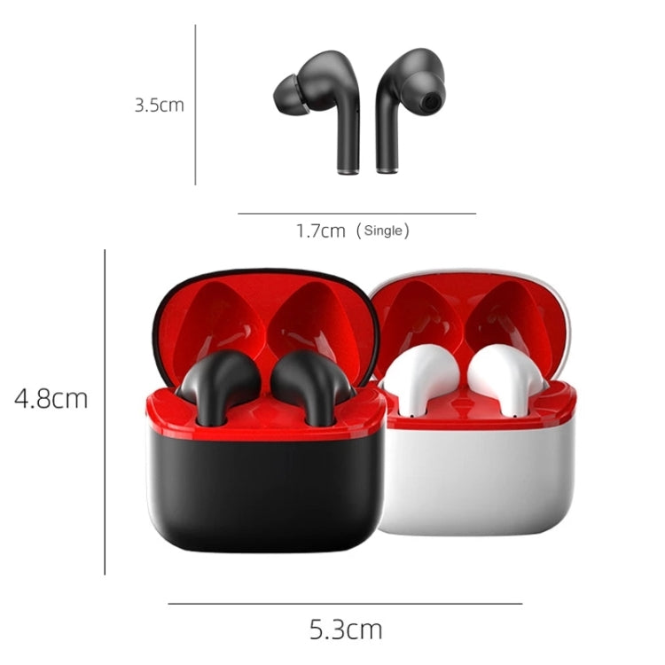 JM13 TWS Earphone Bluetooth 5.0 Touch Control Stereo Bass Sport Wireless Earphone With Mic(White) - TWS Earphone by buy2fix | Online Shopping UK | buy2fix