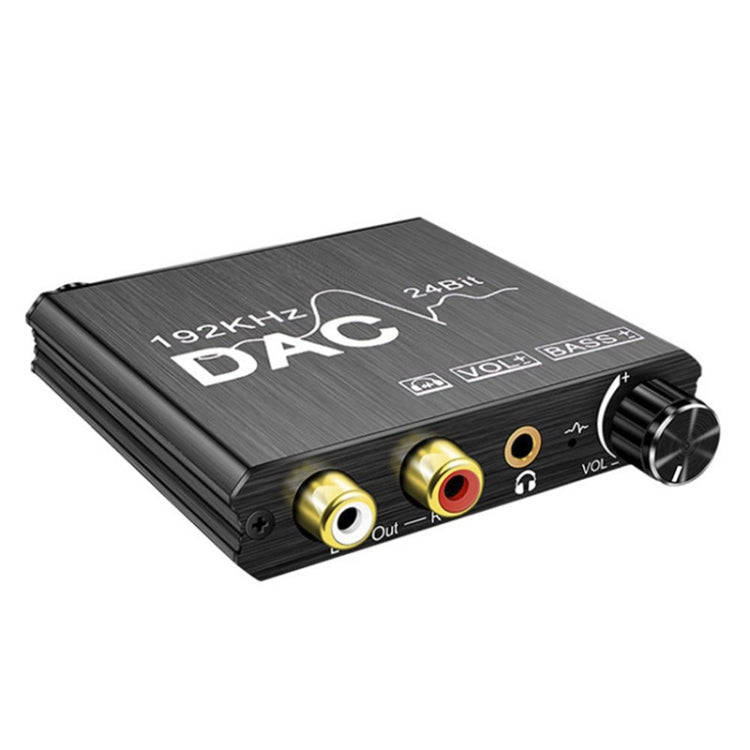 Digital To Analog Audio Converter Stereo Extractor DAC Amplifier Optical SPDIF 192Khz 24Bit -  by buy2fix | Online Shopping UK | buy2fix