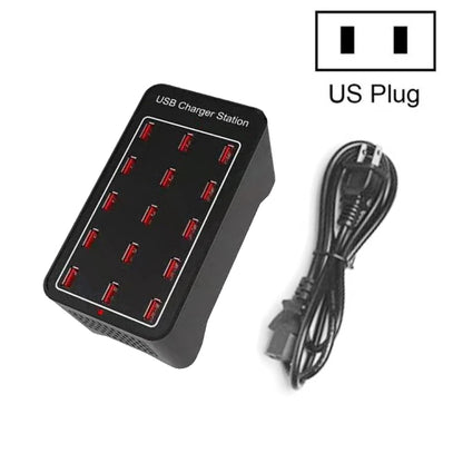 XLD-A7 100W 15 USB Ports Fast Charger Station Smart Charger, AC 110-240V, Plug Size:US Plug - Multifunction Charger by buy2fix | Online Shopping UK | buy2fix