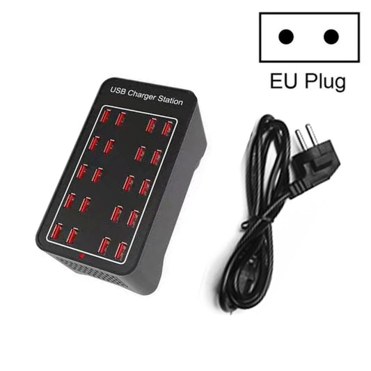 100W 20 USB Ports Fast Charger Station Smart Charger, AC 110-240V, Plug Size:EU Plug - Multifunction Charger by buy2fix | Online Shopping UK | buy2fix