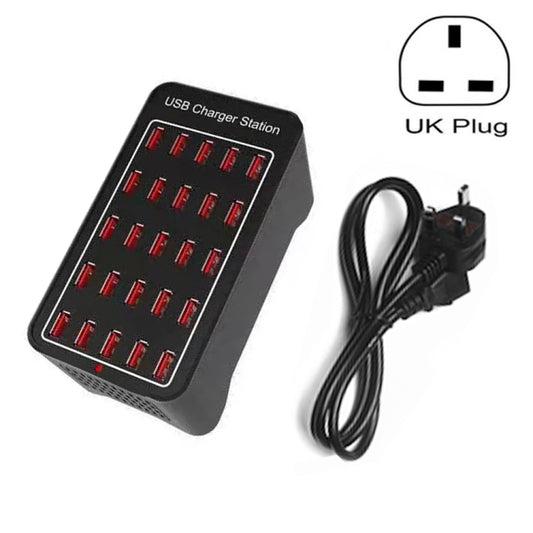 150W 25 USB Ports Fast Charger Station Smart Charger, AC 110-240V, Plug Size:UK Plug - Multifunction Charger by buy2fix | Online Shopping UK | buy2fix